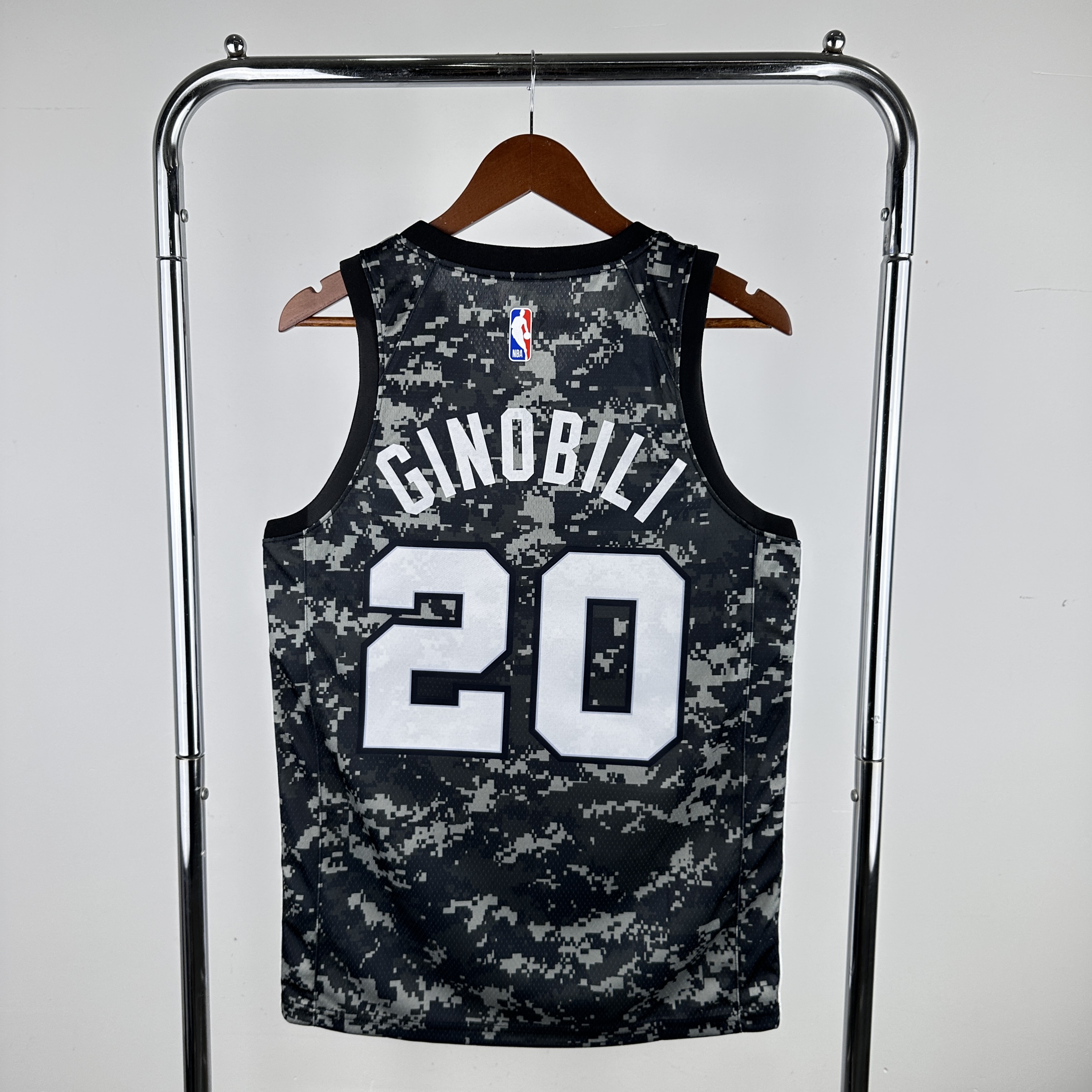 Men San Antonio Spurs #20 Ginobili Camo Nike 2024 NBA Jersey->san antonio spurs->NBA Jersey